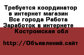 Требуется координатор в интернет-магазин - Все города Работа » Заработок в интернете   . Костромская обл.